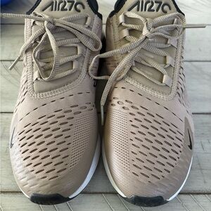 Nike Air Max 270 Men's Tan Sneakers Equivalent to Women’s size 10